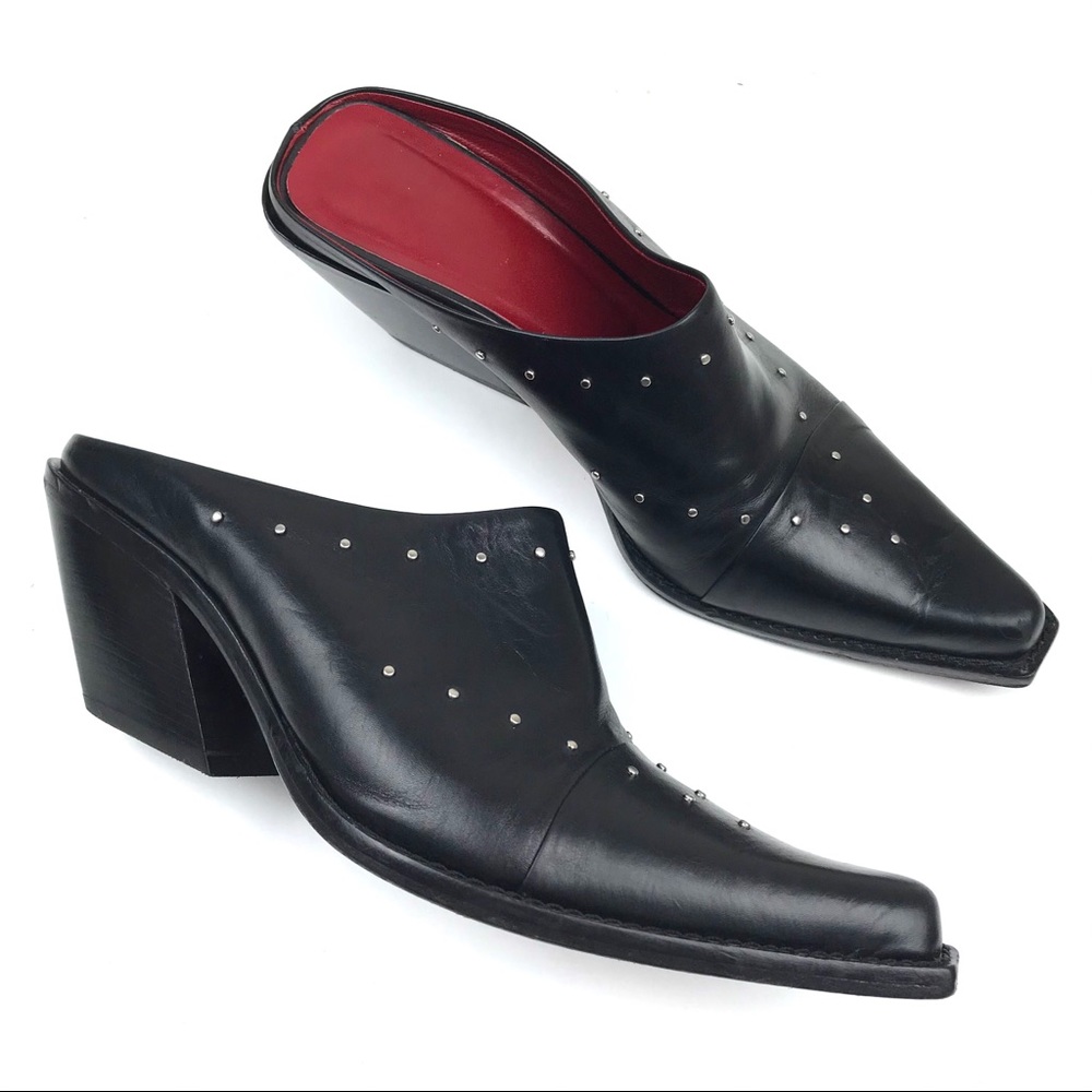 COPY - Donald J Pliner Trace western studded leather mule